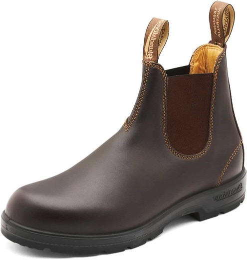 Amazon.com: Blundstone Unisex 550 系列套穿靴 核桃色 UK 12 中筒 : 服裝，鞋子和珠寶