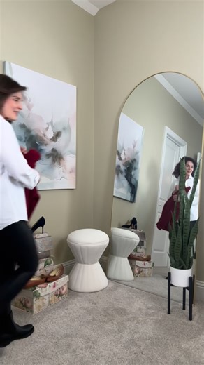 Some days are made for leggings, layers, and a cozy cup of coffee. An oversized button-up and a cropped sweater turn this comfy combo into something effortlessly chic and perfectly proportioned for petites. Save this one for those “what do I wear today” morninGs. | Beth Ferguson Serious About Styling