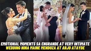 Pinaka-Emotional moments sa Very Intimate Wedding nina Maine Mendoza at Arjo Atayde sa Baguio City noong July 28, 2023 | Showbiz Broadcast