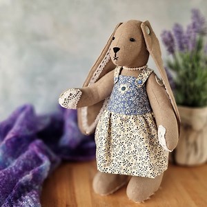 Bunny Soft Toy & Dress Sewing Pattern PDF - Rabbit Plushie Pattern, Stuffed Animal Toy and Clothes, Memory Bear Bunny, Bunny Pattern Pdf. - Etsy