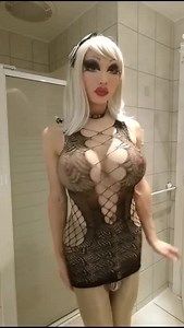 Crossdresser in Heavy Makeup Teasing and having Fun Asa | aShemaleTube