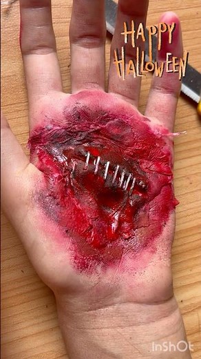 Fake Halloween Wound DIY 🩸 | Easy Makeup Tutorial 🎃