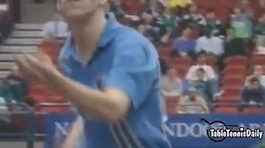 Jan Ove Waldner messing with his opponent! | TableTennisDaily