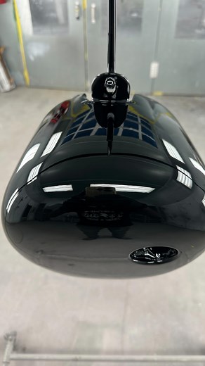 Got this @lowbrowcustoms tank bodyworked and in color for the @darkwolfcycles #chopper build 🤘🏿‼️ | Kultured Society Rods & Customs