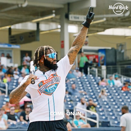 The guys showed out at at X's celeb softball game last month! Full video: youtu.be/PsZJxP6TS88 | Miami Dolphins