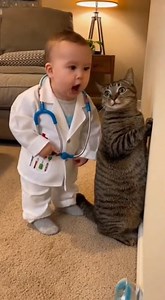 15K views · 296 reactions | Doctor Baby Bindas Scolding the Cat  |...