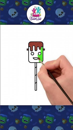 Create Your Own Monster Candy 👻🍭 #shorts #howtodraw #chikiart