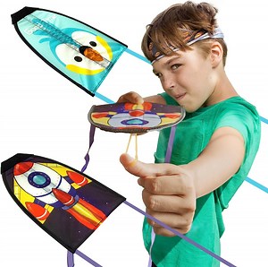 2 Pack Thumb Ejection Kite Toy - Kite Launcher Slingshot Catapult Kite, Mini Beach Kite Easy to Launch and Fun Outdoor Flying Experience