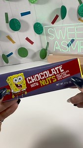 SpongeBob Chocolate with Nuts #candy #asmr #spongebob | Sweet ASMR
