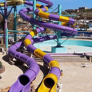 [Hot Item] Commercial Swimming Pool Accessories Fiberglass Tube Slides for Pools