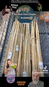 Our Burdock Root Powder contains all 102 minerals that our body needs. Order today! #HealthBossTV #HealingArts #HealingArtsApothecary #Healingartsme #Healthbosstv #BeYourOwnHealthBoss #BurdockRoot #102Minerals #Minerals #KidneyGal #BladderStones #BloodPurifier #LowersBloodSugar #PMS #FightsInfection #Eczema #AntiCoagulant #Diuretic #DigestiveAid #IncreasesPerspiration #SportRecovery | Healing Arts
