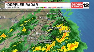 Still seeing a large swath of showers on radar this evening. The back side is approaching, but lingering showers remain possible for everyone tonight into tomorrow. wcti12.com/weather | WCTI StormTrack 12