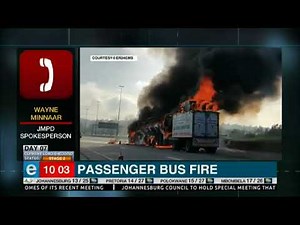Passenger bus fire