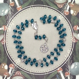 Goddess Rosary, Pentagram Pagan Prayer Beads, Wiccan Rosary, Pagan Gifts for Women, Witchy Meditation Gifts for Women - Etsy UK