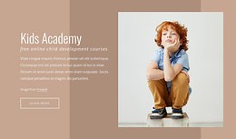Kids academy - HTML Template by Nicepage