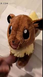 Giving my BaB Eevee plush another facial
