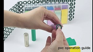 300Pcs PVC Battery Heat Shrink Tubing, 12 Colors High Quality Eco-Friendly Stable PVC Battery Wrap with 300Pcs 18650 Insulator Ring Strong Insulation for 18650 Battery