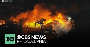 Crews continue to battle junkyard fire at EMR Metal Recycling in Camden