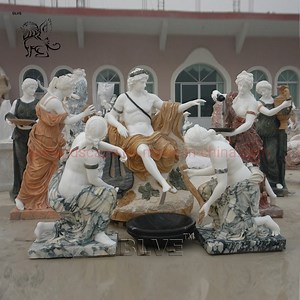 [Hot Item] Blve Custom Garden Natural Stone Life Size Greek God Apollo Bath Sculpture Marble Statues