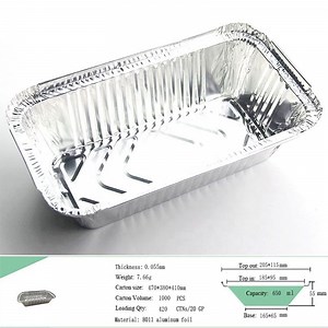[Hot Item] Deep Rectangular Round Square Disposable Aluminum Foil Container/ Bento Meal Lunch Box/ Tray Pan Plate Bowl Cup