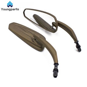[Hot Item] Youngparts Motorcycle Handlebar Mirror Black 8mm Dual Sport Rear View Mirrors for Harley Davidson Sportster Iron 883