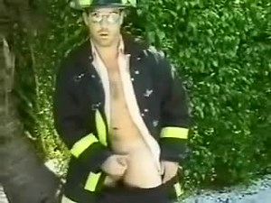 Paul Carrigan Firefighter Uniform Jacking Off