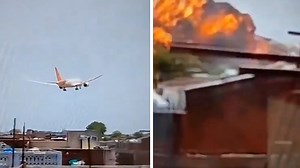 Beelden tonen moment waarop vliegtuig met 244 inzittenden in India crasht en enorme explosie plaatsvindt