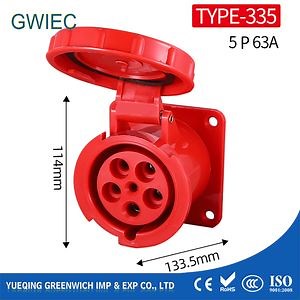 [Hot Item] Brass Gwiec 32A Commando Marine Waterproof Plugs and Sockets Male Female 32AMP Socket with Low Price