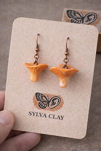 Pendientes De Níscalos Hechos a Mano – Joyería Artesanal En Arcilla Polimérica, Mushroom Earrings, Regalo Original - Etsy