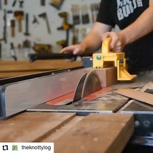 1.9K views · 22 reactions | @theknottylog is putting his SawStop Professional Cabinet Saw to work preparing some table legs with a homemade tapering jig. #SawStop #tablesaw #cabinetsaw #woodworking #safety | SawStop | Facebook