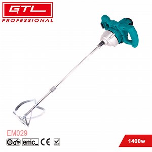 [Hot Item] 1400W Electric Concrete Mixing Paddle Drill Handheld Small Paint Mixer with Variable Speed (EM029)
