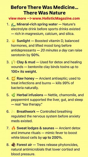 Before There Was Medicine… There Was Nature #holisticmagazine | Holistic Magazine
