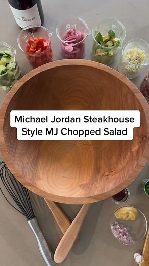 Michael Jordan Steakhouse Style MJ Chopped Salad #saladsoftiktok #thesaladlab #choppedsalad #michaeljordan #airmoviepremiere #warnerbros | Salad recipes1