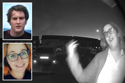 Moment mum is abused by neighbour days before she & hubby killed in parking row
