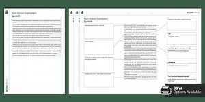 Speech Writing Examples Resource Pack