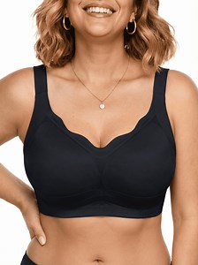 PINKSIR Plus Size Wireless Bra for Women No Underwire Supportive Push Up Full Coverage Bralette Comfort Everyday Bra