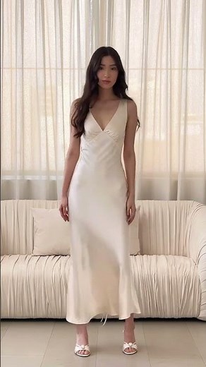 White silk nightdress #silk #bridesmaids