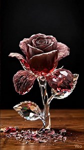 Crystal Rose Slowly Withers 🌹💎 | Relaxing ASMR Transformation