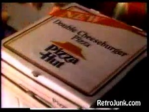 Pizza Hut Double Cheeseburger Pizza | Commercial | Retro Junk