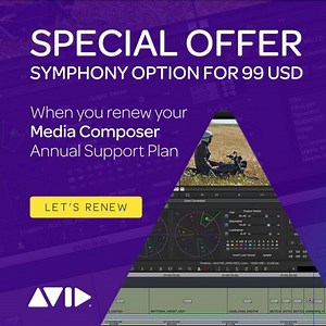 Renew your Media Composer Upgrade & Support Plan today and get the Symphony option for just $99—normally $749. RENEW NOW AT bit.ly/symphony-99 #Avid #MediaComposer #Symphony #grading #colorcorrection #upgrade #renew #plan #specialoffer #option | Avid