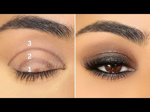 How To: Easiest Black/Brown Smokey Eyes with 2 Eyeshadows!
