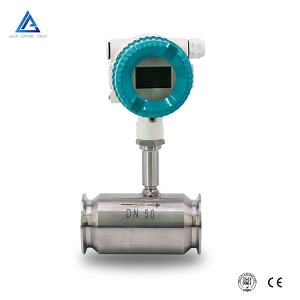 [Hot Item] Pn16 Pressure Sanitary Liquid Turbine Flowmeter Food Grade Liquid Turbine Flow Meter for Alcohol