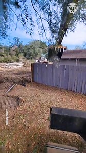 Excavator rips out rotten fence Partner: chrisdemoguy | I Am A Woman | Facebook
