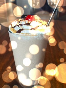Try one of our Spiked Mocha Chocolate Shakes with your burger today! $8! | Back Door Saloon