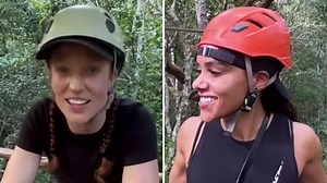Alex Scott shares video with partner Jess Glynne as they enjoy jungle holiday