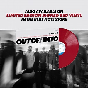 Out Of/Into, the Blue Note collective featuring pianist Gerald Clayton, alto saxophonist Immanuel Wilkins, vibraphonist Joel Ross, drummer Kendrick Scott & bassist Matt Brewer. ""Motion I"" is out now on Blue Note Store exclusive color vinyl, black vinyl, CD & digital. Order or listen today! | Blue Note Records