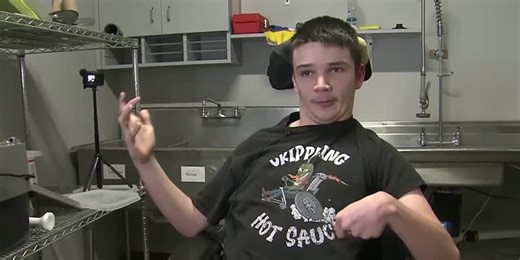 Teen with cerebral palsy becomes entrepreneur with ‘Crippling Hot Sauce’ company