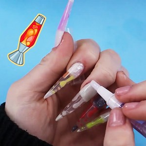 Getting Groovy With Lava Lamp Nails | Polygel | Emily Susanah