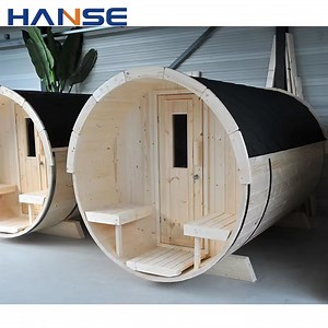 [Hot Item] Good Price Sauna Canada Red Cedar Outdoor Barrel Steam Sauna Room