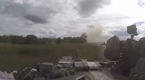 Video noted as showing a Ukrainian T-72B1 conducting a moving engagement in the Kherson region (district of the village. Kostromka) around August - September 2022. Engaging a Russian BMD first( turret toss), then Russian positions while on the move...... | Tankers